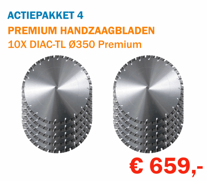 ACTIEPAKKET 4 - 10x Premium handzaagbladen Ø350